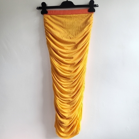 New Simon Miller MESH Stretch Pluto Sunset Orange Maxi Skirt/Swim Cover-Up XS - Picture 15 of 17